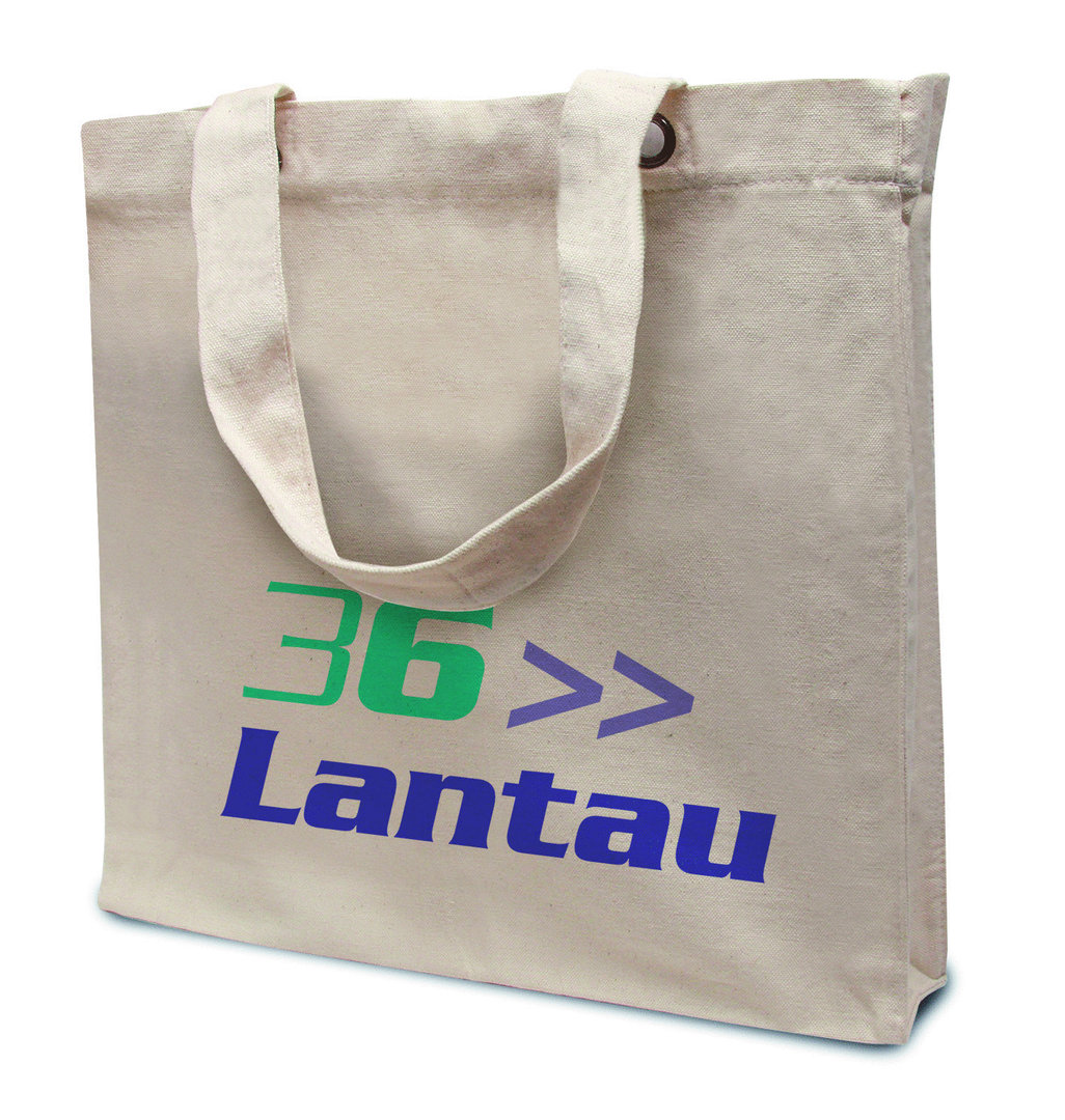 Baumwoll-Tragetasche "Lantau" mit Ihrer Werbung